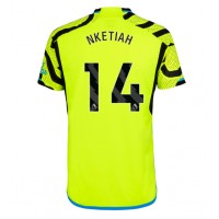 Camisa de Futebol Arsenal Eddie Nketiah #14 Equipamento Secundário 2023-24 Manga Curta